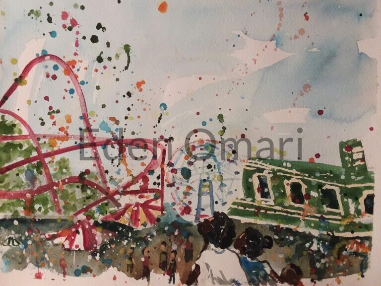 Easter Balloons 16×18