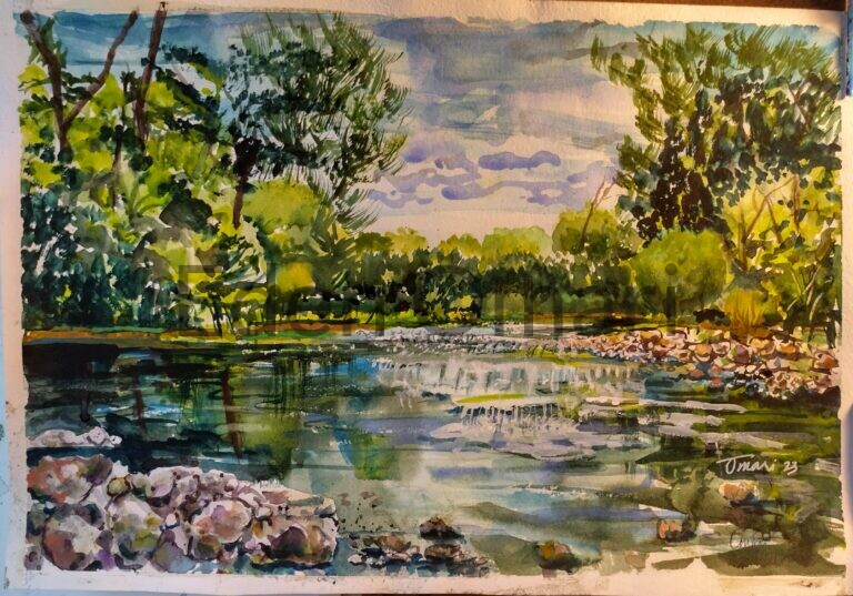 Armitage Park In the Riverfall 12×18 $235 072309