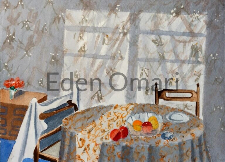 Aunt Jency’s Kitchen circa 1991 approx 8×12 $275