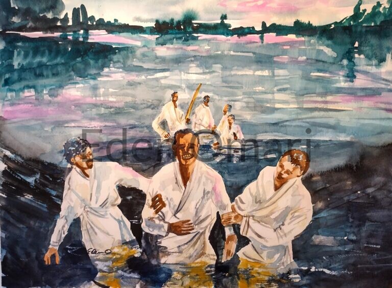 Baptism of Jeremiah 18×24