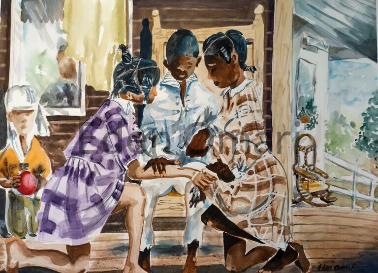 Bennettsville Porch Prayer Meeting 18×24 111703-41 NFS