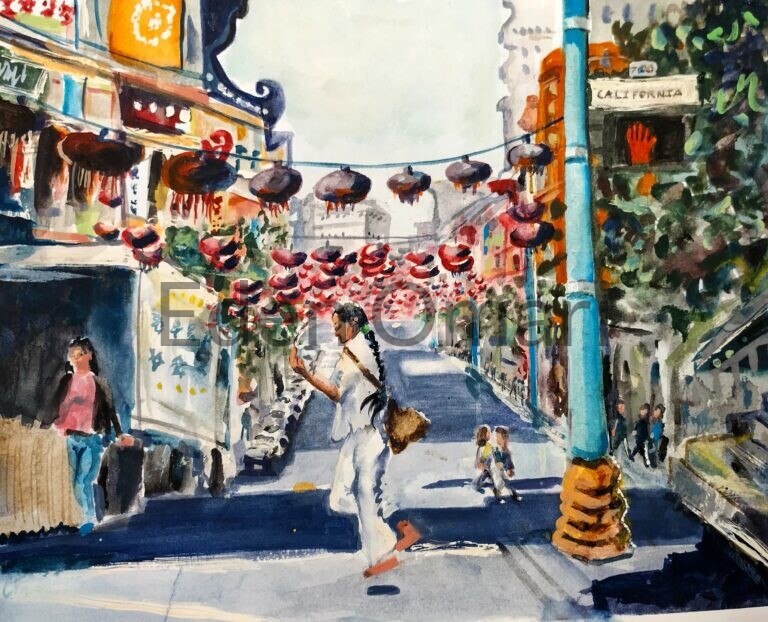 China Town San Francisco 12×14  071601