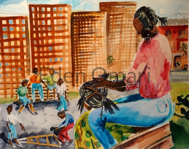 Cornrows and Hopscotch 16×22 NFS 29901