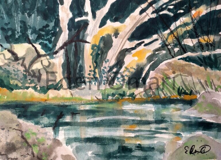 Dawn By the Riverside 8.5×11 $150