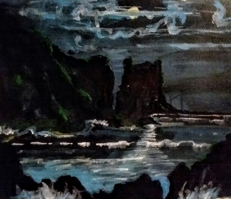 Blue Moon II 9×12 $125