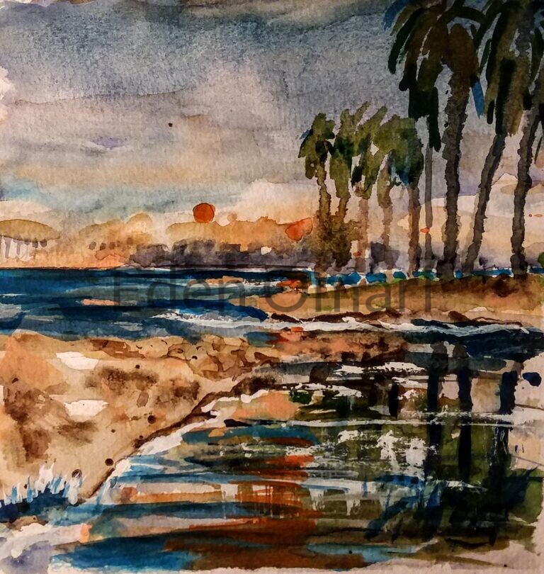 Ocean Beach Red Dot San Diego 11×12