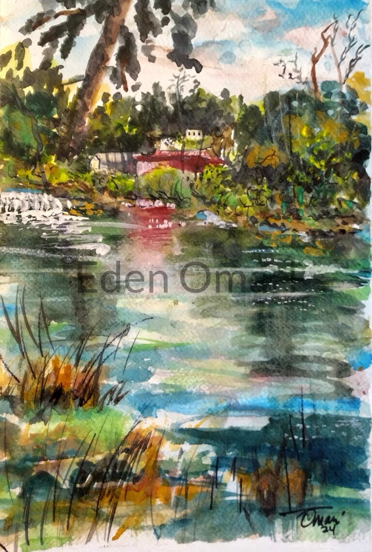 Red House At the River I 8×12 $225 102404