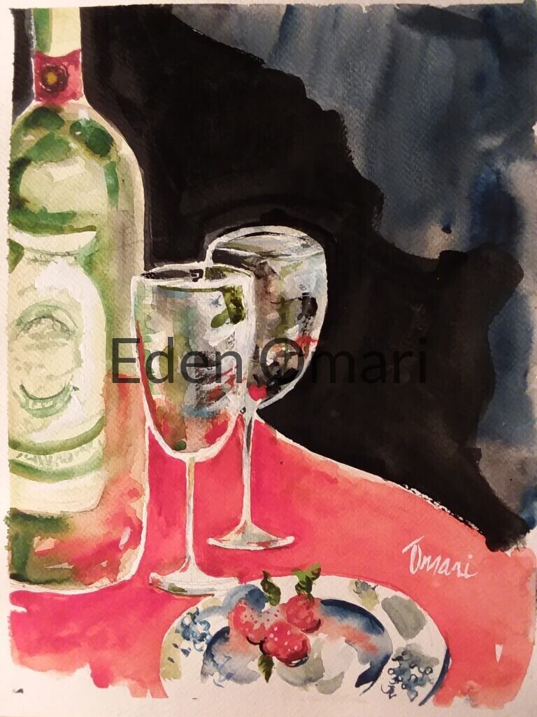 Still Life With Strawberries 8×10