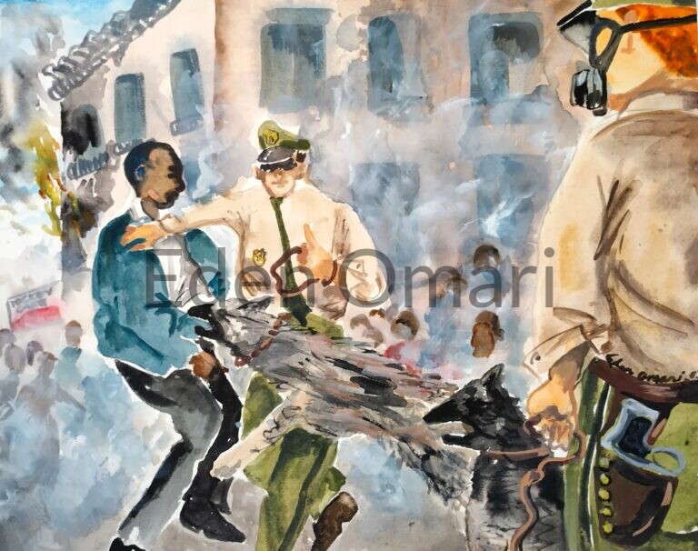 Sheriffs Sergeants and Shepherds 14×17 NFS 080327