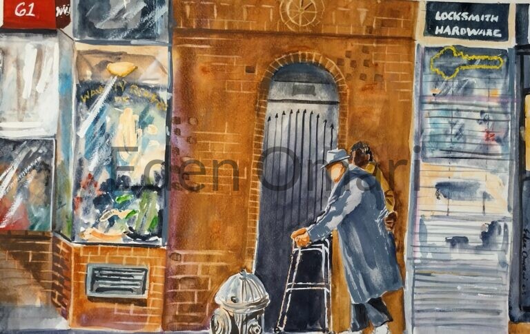 Walker on Carmine Street 18×24 2003-40 NFS